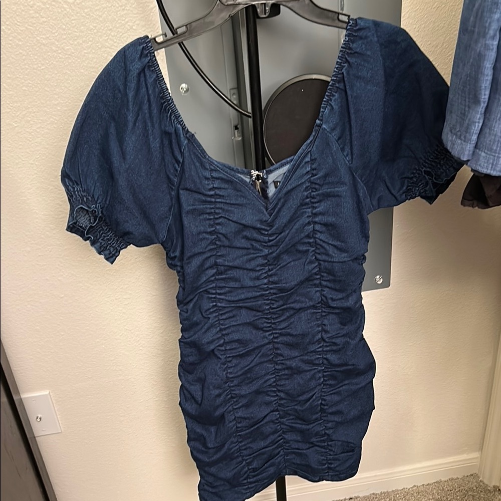 New Look Blue Mini Dress